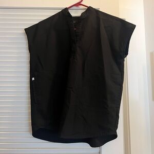 Figs Rafaela Oversized Scrub Top black